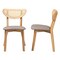Baxton Studio Dannell Mid-Century Modern Grey Fabric and Natural Oak Finished Wood 2-Piece Dining Chair Set 236-2PC-13294-ZORO - alternate 8